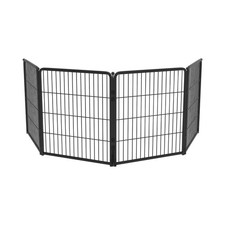 Heavy Duty 32 Inch 4 Panels Indoor Dog Playpen for Small Medium Dogs Black