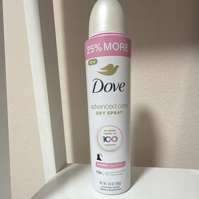 Dove Advanced Care 72-Hour Dry Spray Antiperspirant Invisible Clear 4.8 oz
