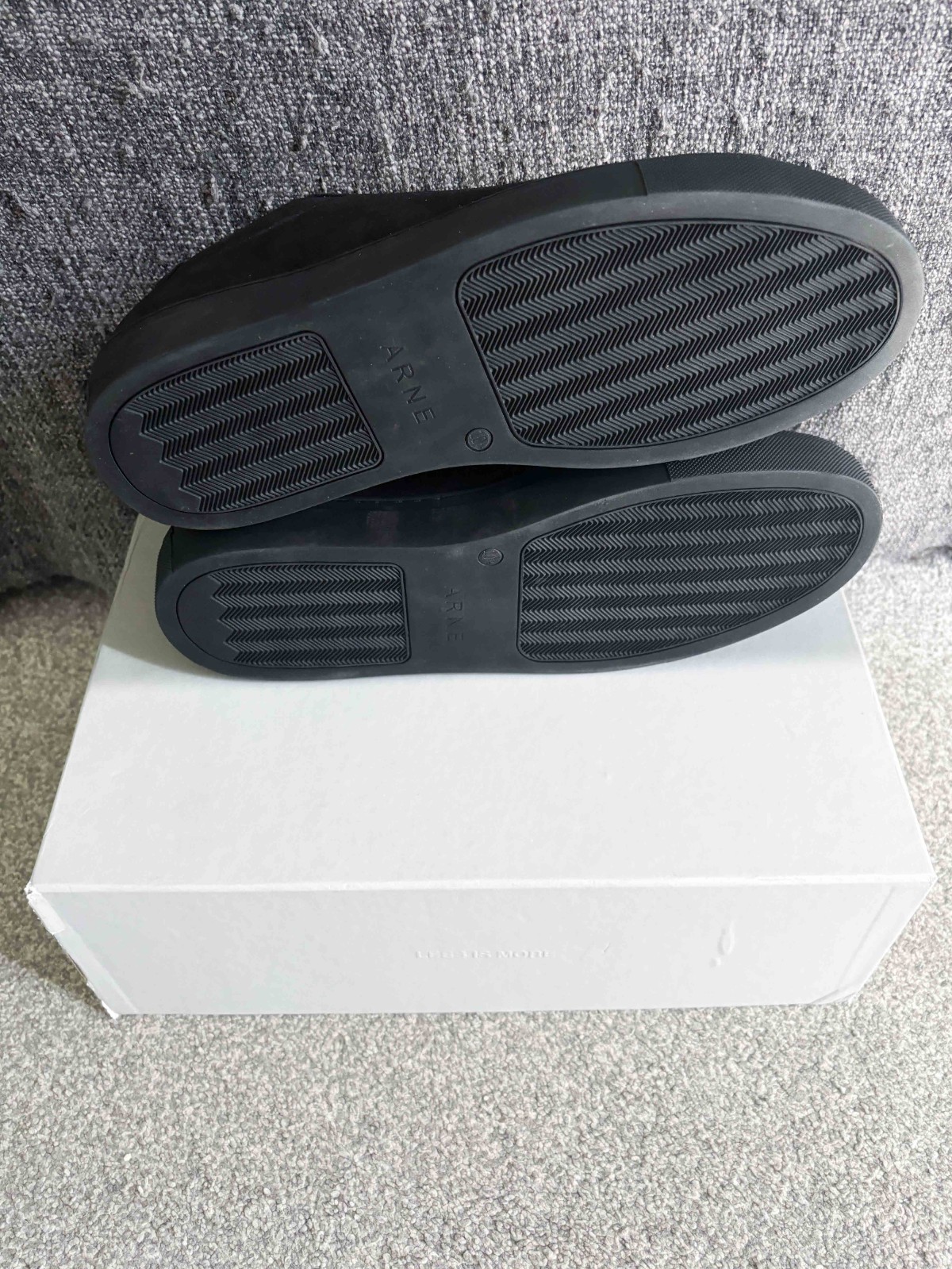 Arne Essential Low Triple Black Men's Suede Trainers UK 10.5 Brand New RRP £120 image 5