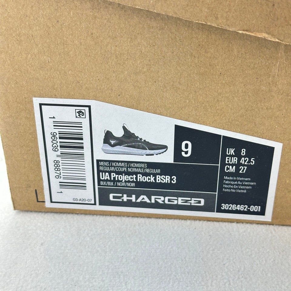 Under Armour Men's Shoes New Tribase Charged UA Project Rock BSR 3 Size ...