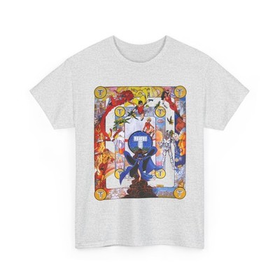 New Teen Titans Poster T-Shirt George Perez Art Cyborg, Raven Vintage-Style Tee