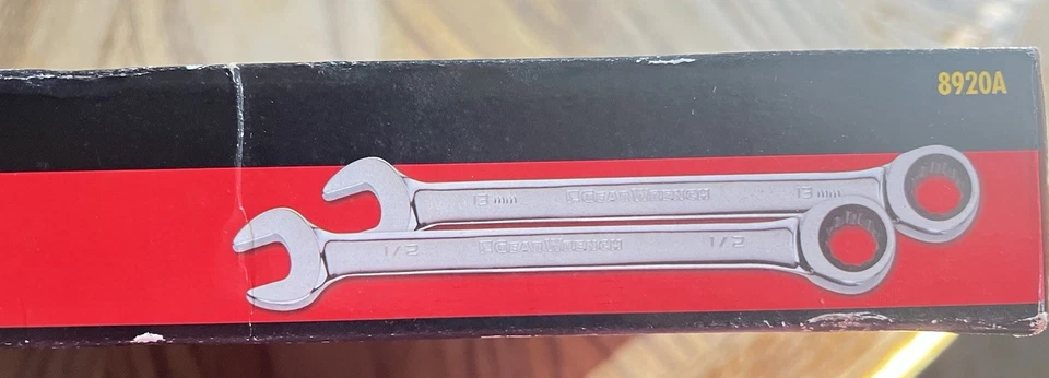 Llave de engranajes 20 piezas. Juego de llaves combinadas de trinquete 8920A Foto 4 de 4