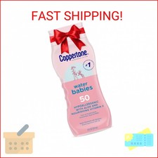 Coppertone WaterBabies Baby Sunscreen Lotion SPF 50, Hypoallergenic Sunscreen fo