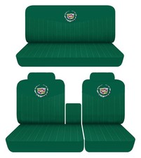 Fits 1979 Cadillac Coupe Deville 2door Front 40-60 And Rear Bench Seat Covers