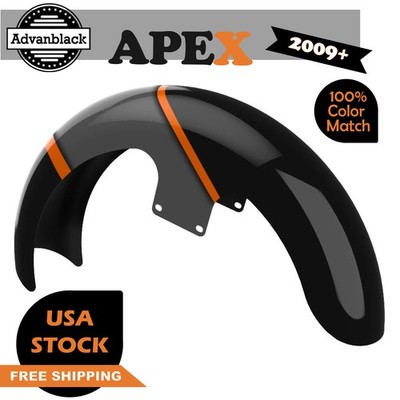APEX 19'' Reveal Wrapper Hugger Front Fender For Harley Street Road Glide 09+