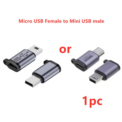 Usb Type C to Mini USB Microusb Adapter Micro USB to Typec Mini USB Converter Co