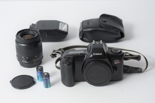 Canon EOS Rebel X SLR Film Camera with 35-80mm lens + Flash *Tested*