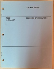 Control Data Corporation Finishing Spec 15013...