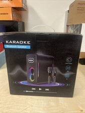 Karaoke Machine KM20 bluetooth speaker with 2 microphones