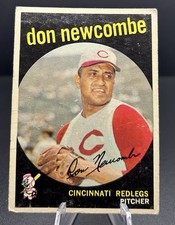 1959 Topps Baseball Don Newcombe Cincinnati Redlegs #312 VG