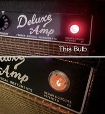 (1) Night Light Bulb For Fender Deluxe Princeton Tube Guitar Amplifiers See Pics