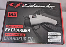 Schumacher Level 1/2 Portable EV Charger Cable 16A 120V-240V Outlets SC1455 NIB