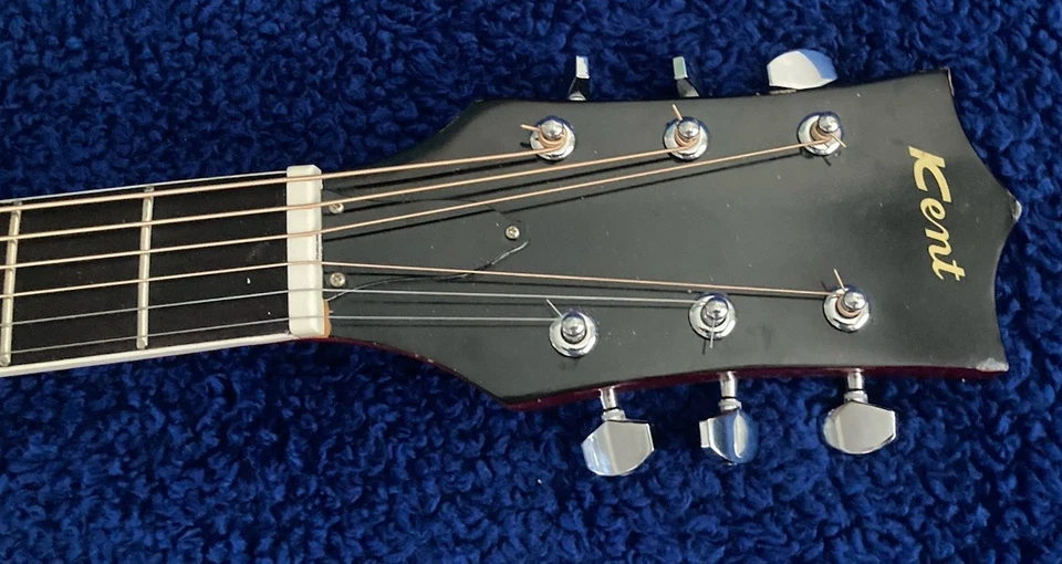 Vintage Kent KF 330 Hummingbird Acoustic Guitar, MIK - Image 3 of 4