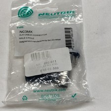 Neutrik NC3MX-B Male Cable 3-Pole/Pin Connector Black