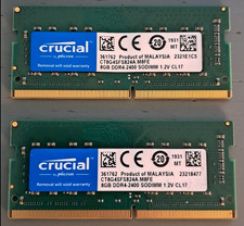 Crucial 16GB 2x 8GB DDR4-2400 PC4-2400T SODIMM CT8G4SFS824A.M8FE 1.2V CL17