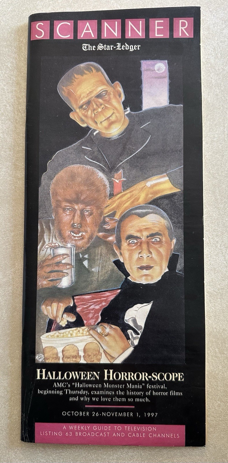 Scanner The Star- Ledger Halloween Horror-Scope October 1997 Weekly TV Guide