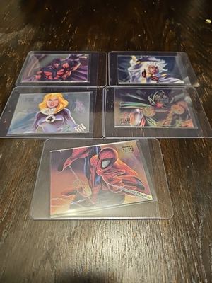 #ad #ad Flair 1994 Marvel Power Blast Card Lot Of 5 $30.00