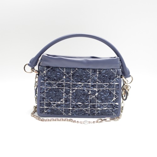 Dior Lady Milly Blue Leather Satchel T10462183