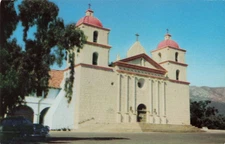 Santa Barbara Mission - Santa Barbara California CA - Postcard