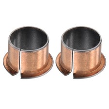 Flanged Sleeve (Plain) Bearings 22x25x20mm Wrapped Oilless Bushings 2pcs