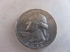 1955-P Washington Silver Quarter Circulated Condition -AU   [ACTUAL COIN] #1