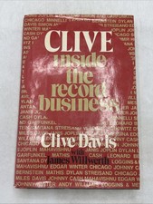 CLIVE DAVIS Inside The Record Business (1974, Hardcover) W/Dust Jacket GOOD