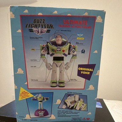 Disney Buzz Lightyear Talking Action Figure Toy Story Original Voice Battery Op 