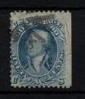 USA 1861 90c blue Washington #72 fine used (side nick) WS46814