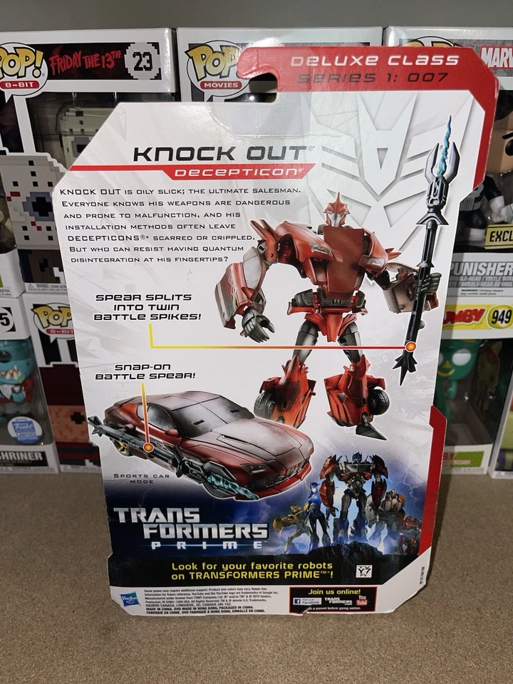 2011 Transformers Prime Robots In Disguise Deluxe Class Decepticon Knock Out #7 - Image 4 of 4