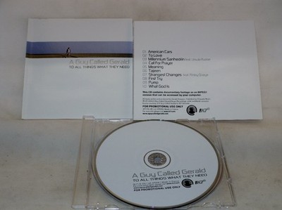 A Guy Called Gerald -  To All Things What They Need Promo ** Free Shipping**
