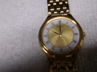 Seiko Watch Men 32mm White Dial God Tone Round V701