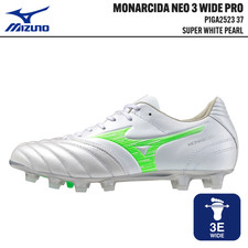 Mizuno MONARCIDA NEO 3 WIDE PRO P1GA252337 Super White Pearl Soccer Cleats Japan