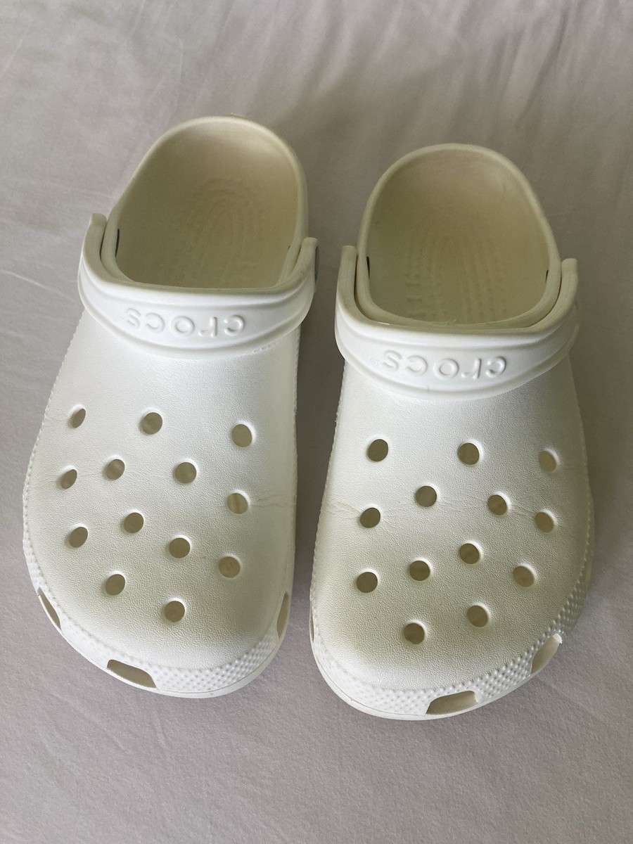 White Classic Crocs Clogs Shoes Size UK - Main Image