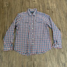 Polo Country Ralph Lauren Shirt Multi Plaid Dobby Workshirt Western Mens Large L