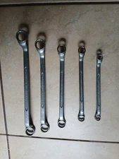 Indestro Select sae 5 piece offset Box End Wrench Set Made in USA  - NICE