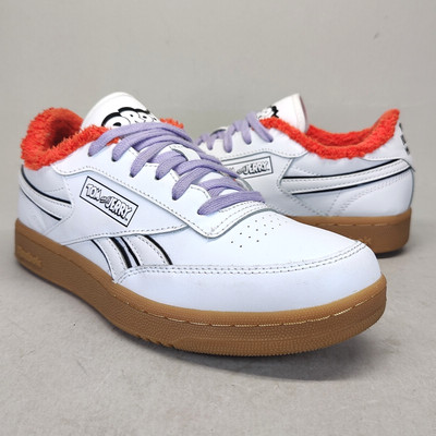 Reebok Classics Warner Bros Tom & Jerry Club Junior Size 5.5 White Gum Sneakers
