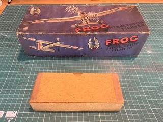 Vintage model aircraft FROG Interceptor IV Fighter in need of TLC