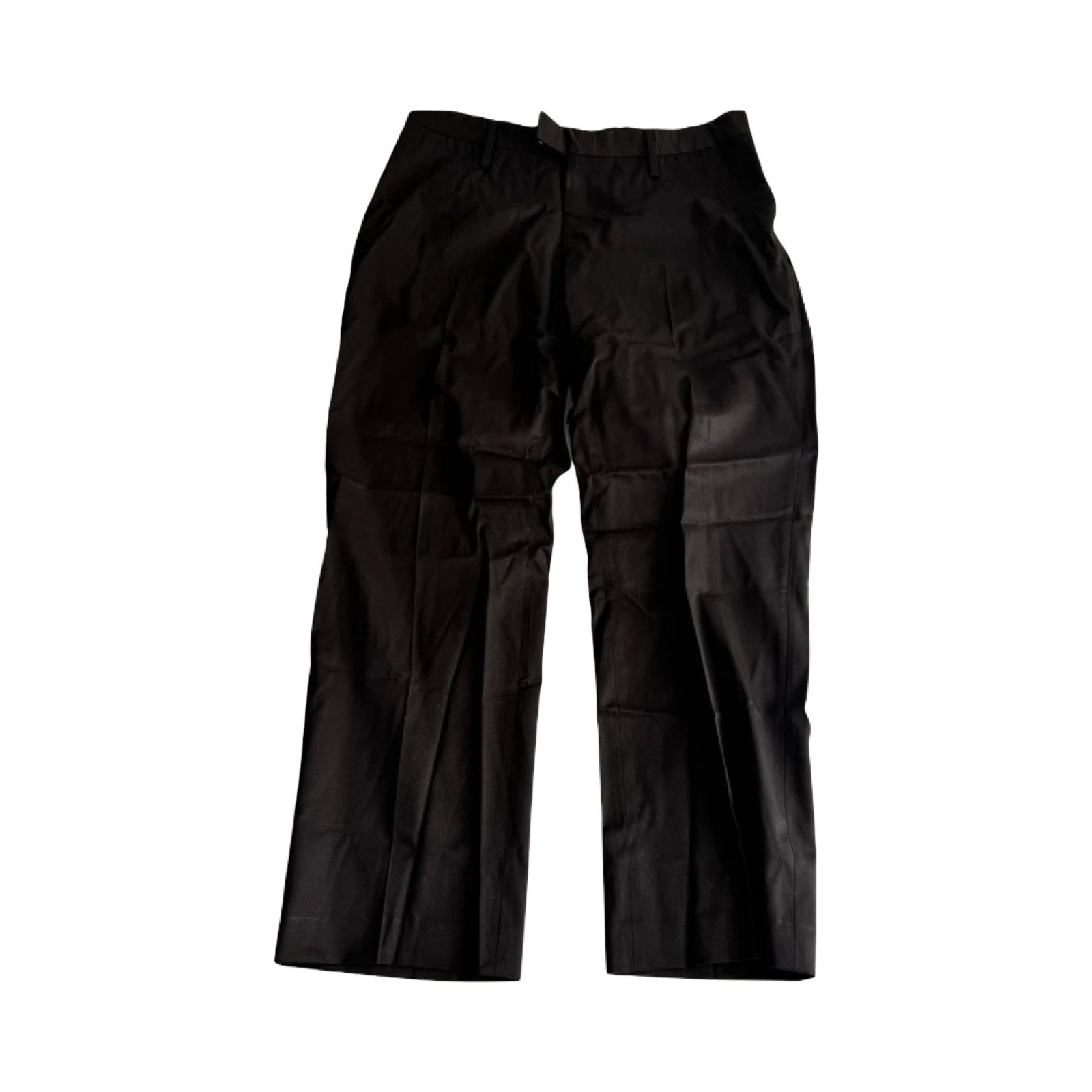 Gucci pantalone nero largo pantalone misto lana 34x28
