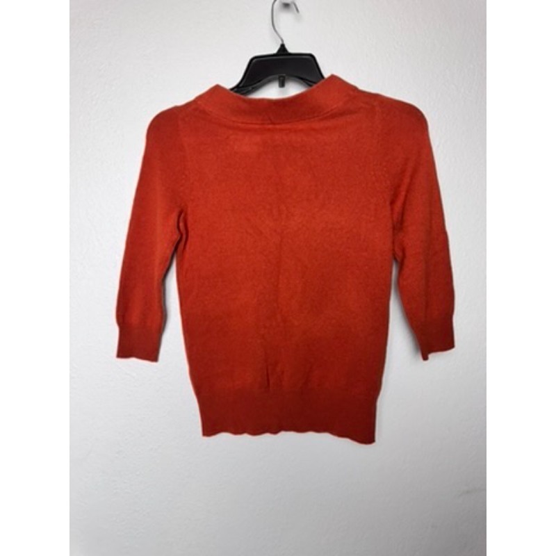 J.CREW Vtg. Italian Cashmere Sweater Women Size XS Burnt Orange Office Holiday View 2