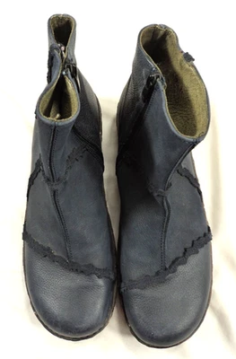 El Naturalista Yggdrasil NG59 Women's Ocean Blue Leather Patchwork Boots Size 41 - Image 1 of 4