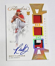RHETT LOWDER 2025 Panini Flawless Mastercraft Rookie RC Patch Auto SP #d 3/10
