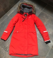 Didriksons Womens Erika red waterproof insulated parka size 8 (36) slim fit