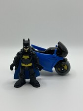 Batman & Batcycle Set Imaginext DC Super Friends Toys Collectible Fisher Price 4