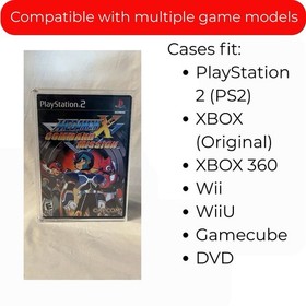 Acrylic Video Game Display Case - Xbox PS2 GameCube Xbox 360 Wii + UV Protection