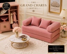 1:12 Scale Miniature Pink Modular Sofa Changeable Dolls House Furniture