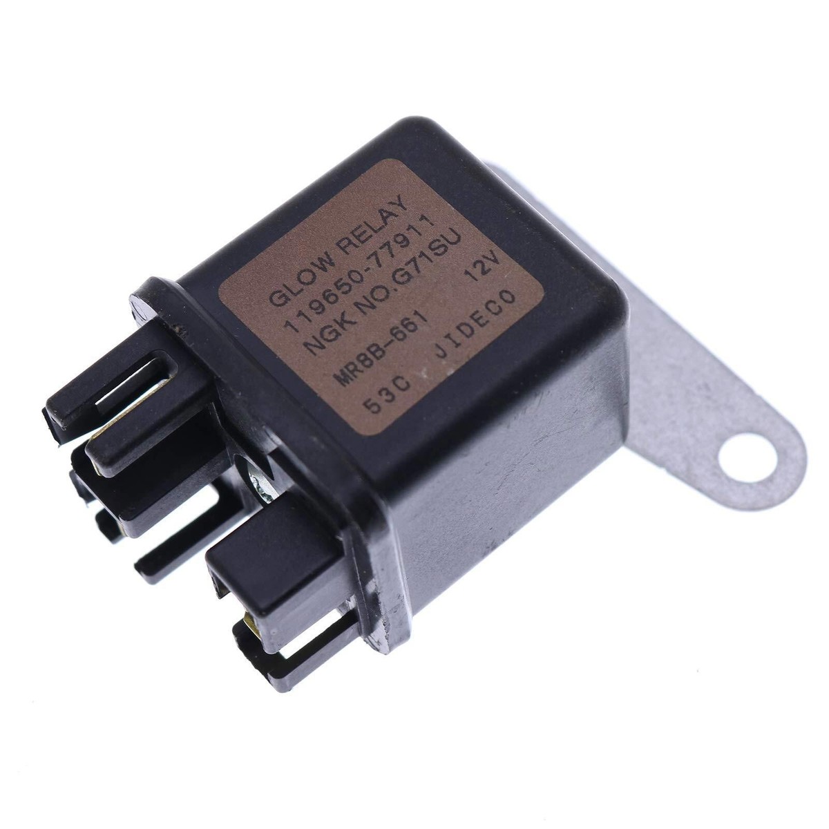 JIDECO 16415-65602 MR82BL-081 Relay 12V for Kubota V2403 V3600