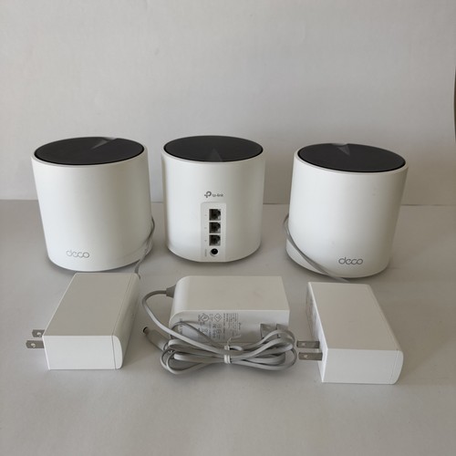 TP-Link Deco X55 AX3000 WiFi 6 Mesh System 3 Pack White. ***MINT***