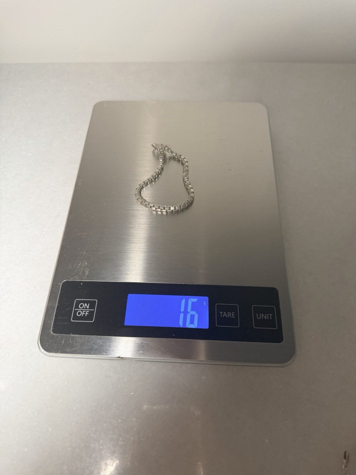 Solid 925 Sterling Silver Box Link Bracelet 16g H… - image 2