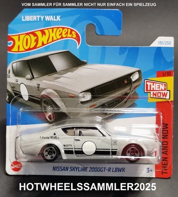 HOT WHEELS ''NISSAN SKYLINE 2000GT-R LBWK'' THEN AND NOW FARBE GRAU OVP UNGEÖFFNET