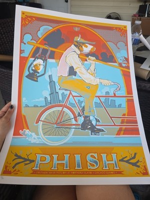 Phish Chicago Northerly Island 2013 Poster Print. Rich Kelly